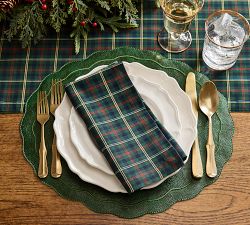 Rawlins Plaid Cotton Napkins - Set of 4
