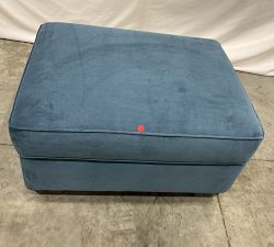 Open Box: Buchanan Roll Arm Upholstered Ottoman-And-A-Half (33") - Performance Everydaylinen Oatmeal