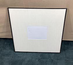 Open Box: Stowe Modern Metal Frame (25"Sq, 8"x10" Opening) - Cream Mat, Black Frame