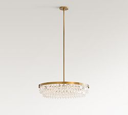 Clarissa Modern Crystal Round Chandelier (28")