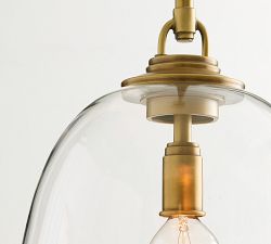 Spencer Glass Cloche Pendant (10"-12")