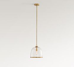 Spencer Glass Cloche Pendant (10"-12")