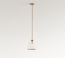 Spencer Glass Cloche Pendant (10"-12")
