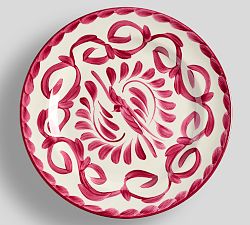 Open Box: Puebla Outdoor Melamine Dinner Plates, Set of 4 - Pink
