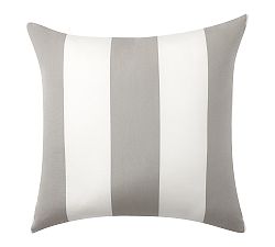 Open Box: Sunbrella® Awning Striped Outdoor Pillow (18") - Gray