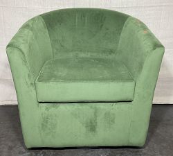 Open Box: Hyde Swivel Armchair - Performance Everydayvelvet Fern