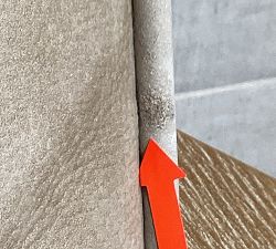 Open Box: Raylan Leather Armchair - Nubuck Wheat, Brown Frame