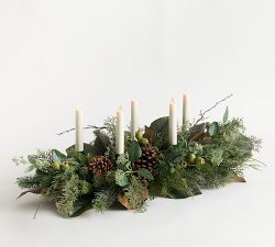 Faux Pinecone &amp; Curly Willow Centerpiece