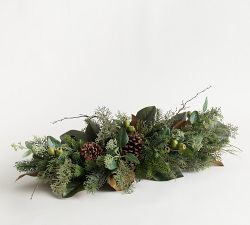 Faux Pinecone &amp; Curly Willow Centerpiece