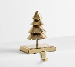 Brass Tree Stocking Holder