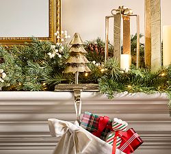 Brass Tree Stocking Holder