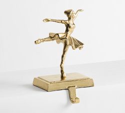 Brass Ballerina Stocking Holder
