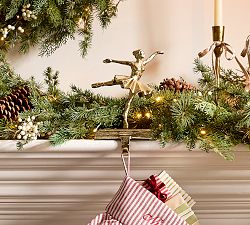 Brass Ballerina Stocking Holder