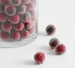 Red Sugared Berries Vase Filler