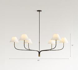 Collins Metal Round Chandelier (36"-60")