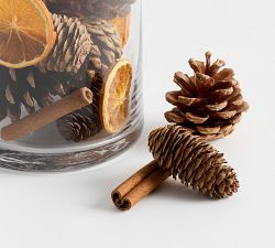 Pinecone &amp; Dried Orange Vase Filler