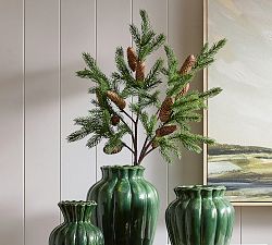 Faux Pinecone Branch