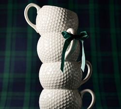 Figural Golf Ball Mugs - Set of 4