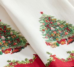 Nostalgic Christmas Tree Hand Towels - Set of 2