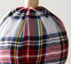 Plaid Fabric Ball Ornaments