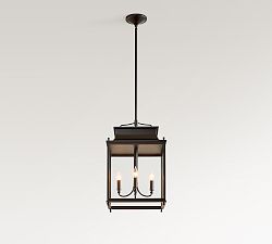 Open Box: Belvedere Metal Outdoor Lantern Pendant (23") - Oil Bronze