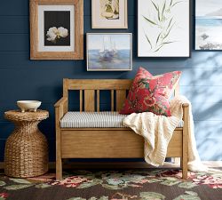 Woven Round Seagrass Side Table (16")