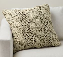 Colossal Handknit Pillow Cover