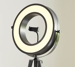 Photographer's iLED Ring Light Task Floor Lamp (52"-64")