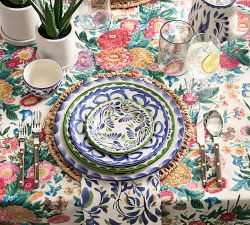 Puebla Multi Porcelain Appetizer Plates - Set of 4