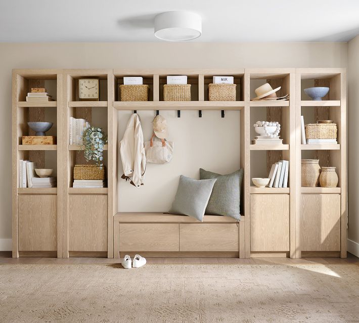 Newport 6-Piece Entryway Set with Storage Bench (142