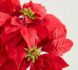 Faux Oversized Red Poinsettia Bundle