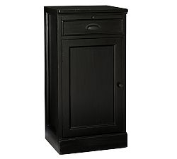 Open Box: Modular Bar Cabinet Base with Wood Doors (18") - Black