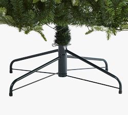 Lit Flocked Grand Teton Faux Christmas Tree