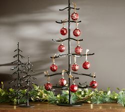 Cut Glass Ornament Box - Set of 6