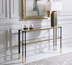 Keller Glass Console Table (54")