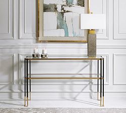 Keller Glass Console Table (54")