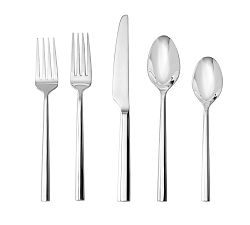 Open Box: Fortessa Orson Stainless Steel Flatware, Set of 20