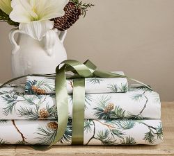 Pine Tree Printed Pillowcases - Set of 2