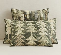 Winter Spruce Quilted Sham