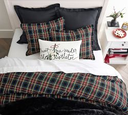 Meet Me Under The Mistletoe Embroidered Lumbar Pillow Cover