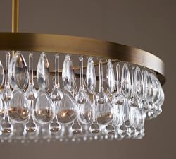 Clarissa Modern Crystal Round Chandelier (28")