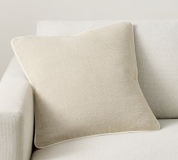 Everyday Linen Reversible Piped Pillow Cover