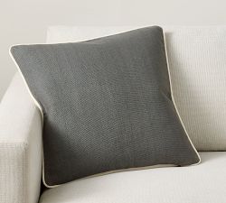 Everyday Linen Reversible Piped Pillow Cover