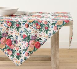 Margeaux Oversized Embroidered Cotton Table Throw