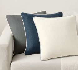 Everyday Linen Reversible Piped Pillow Cover