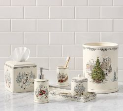 Vintage Christmas Bath Accessories