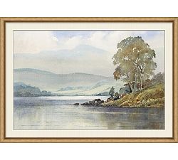 Open Box: Summer Plein Air Framed Print #2 (27" x 20") - Antique Gold