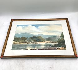 Open Box: Summer Plein Air Framed Print #2 (27" x 20") - Antique Gold