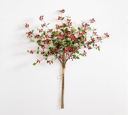 Faux Cluster Berry and Leaves Bundle