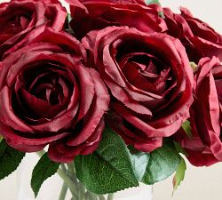 Faux Composed Red Rose Arrangement